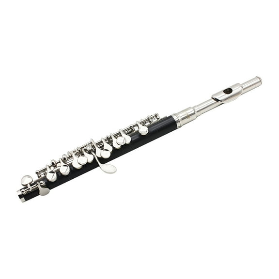 Piccolo,Cupronickel Silver Plated With Polish Cloth Ottavino Flute Cupronickel Plated C Key Stick Padded Box C Key Tone Piccolo Ottavino Flute Polish Cloth Stick Silver Plated C Key Of C