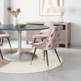 thumbnail image 1 of Piccolo Dining Chair Pink Dining Chair, Modern Style, Soft and smooth velvet fabric, Plywood, Indoor Dining, 1 of 12