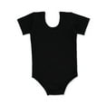 thumbnail image 1 of Piccolo Girls' Short Sleeve Dance Leotard Color: black Size: 12, 1 of 1