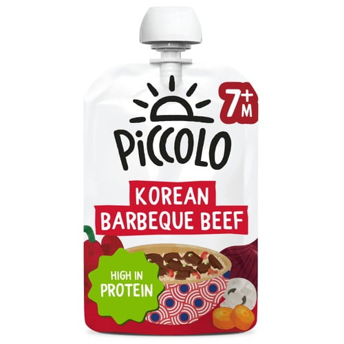 Piccolo Organic Korean Barbeque Beef 130g, British Import (Pack of 3)