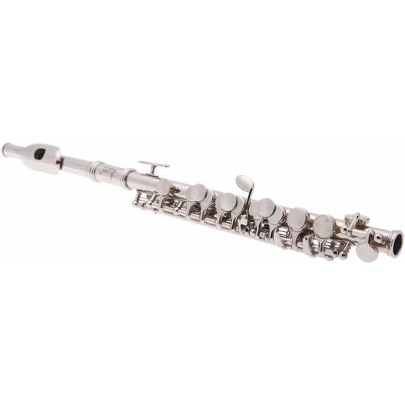 Piccolo Ottavino Half-size Flute Silver Plated C Key Cupronickel with purifying Cloth Screwdriver Padded Box$$Musical Instruments