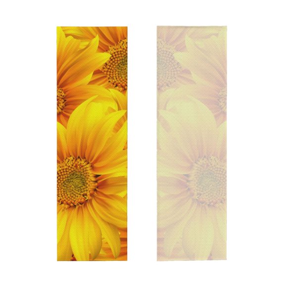Picia 3D Sunflowers Pattern Cooling Towels (40"x12") Cool Towel, Cold Towel, Microfiber Soft Breathable Chilly Ice Towel