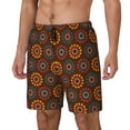 thumbnail image 1 of Picia 60s and 70s Aesthetic1 pattern Mens Swim Trunks with Compression Liner Stretch Beach Shorts Quick Dry with Zipper Pockets No-Chafing Board Shorts-X-Large, 1 of 9