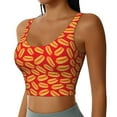 thumbnail image 1 of Picia A Big Hot Dog Sports Bra for Women,Padded Strappy Sports Bras Medium Support Yoga Bra with Removable Cups,Running Yoga Bra-, 1 of 9
