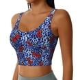 thumbnail image 1 of Picia Abstract Colorful Butterflies Sports Bra for Women,Padded Strappy Sports Bras Medium Support Yoga Bra with Removable Cups,Running Yoga Bra-XX-Large, 1 of 9