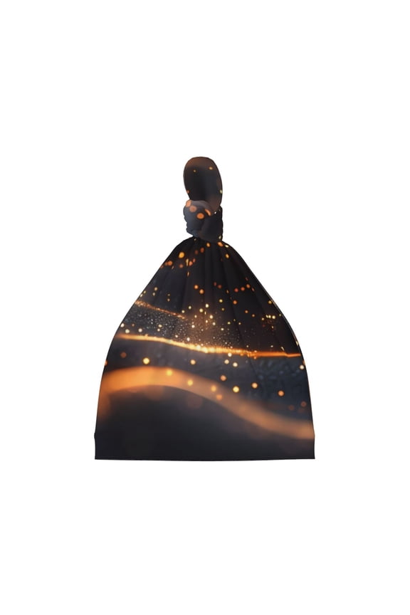 Abstract Glowing Wave Pattern Printed Preemie Hats for Baby Girls Cotton Premature Knot Hats Newborn Hospital Cap Warm Knot Beanie Nicu for Preemie Girls and Boys