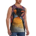 thumbnail image 1 of Picia Abstract Pattern Penguin mens Cotton Tank Undershirts , Moisture-wicking Ribbed Tanks, Lightweight Cotton Tank Undershirts-X-Large, 1 of 8