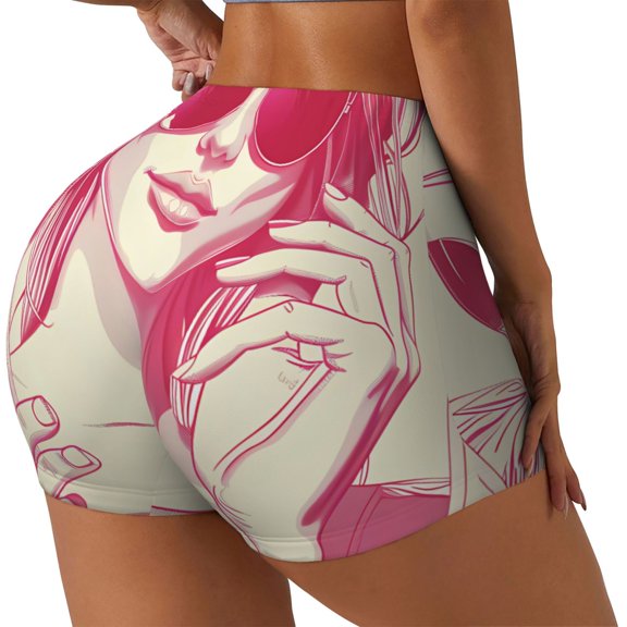 Picia Ace Of Diamonds Lady Printed Workout Shorts for Women Seamless Scrunch Butt Lifting High Waisted Yoga Gym Booty Running Moisture-wicking Short Pants-X-Large