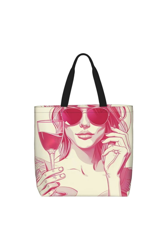 Ace Of Diamonds Lady for Tote Bag for Women with Zipper, Gym Tote with Compartments, Laptop Work Tote Nurse Dance Yoga Bag for Sport, Travel