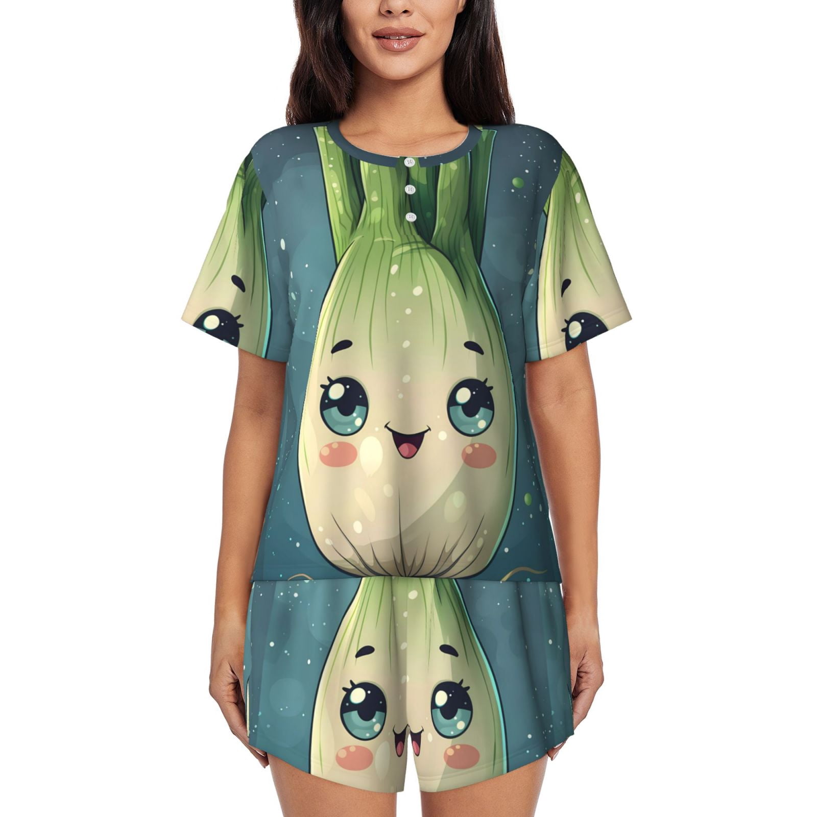 Picia Adorable Kawaii Fennel Character Pajamas Sets for Women Soft ...