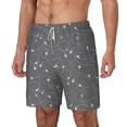 thumbnail image 1 of Picia Airplane Routes Around The World pattern Mens Swim Trunks with Compression Liner Stretch Beach Shorts Quick Dry with Zipper Pockets No-Chafing Board Shorts-Medium, 1 of 9