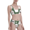 thumbnail image 1 of Picia Alpaca Faces Women's High Waisted Bikini Scoop Neck Swimsuit Two Pieces Bathing Suit-XX-Large, 1 of 8