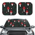 thumbnail image 1 of Picia Amanita Mushroom 2 Piece Car Windshield Sun Shade Foldable | Foldable Sun Shield for Front Window Blocks UV Rays and Keeps Your Vehicle Cool-Small, 1 of 7