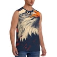thumbnail image 1 of Picia American Bald Eagle A mens Cotton Tank Undershirts , Moisture-wicking Ribbed Tanks, Lightweight Cotton Tank Undershirts-X-Large, 1 of 8