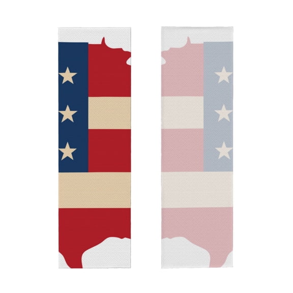 Picia American Flag Map Pattern Cooling Towels (40"x12") Cool Towel, Cold Towel, Microfiber Soft Breathable Chilly Ice Towel