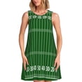 thumbnail image 1 of Picia American Football Field1 Print Women’s Sleeveless Midi Swing Dress – A-Line Pleated Tank Sundress, Comfortable and Flowy T-Shirt Dress, 1 of 7