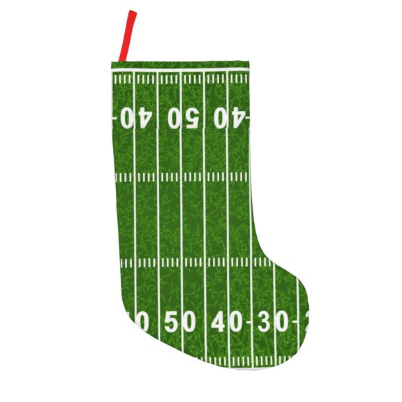 Picia American Football Field2 for 18in Christmas Stockings, Xmas Stocking for Kids, Holiday and Family Stocking for Fireplace or Party Decoration