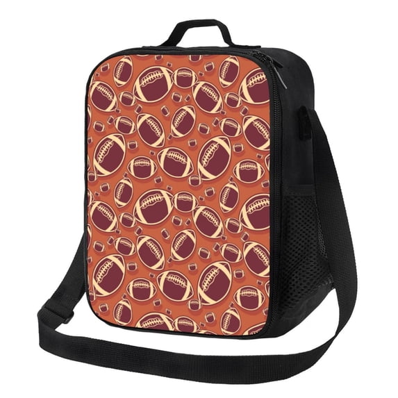 Picia American Football1 Lunch box Lunch bag for men women Large capacity Lunchbox Reusable Lunch bags Insulated Lunch bag Lunch box cooler