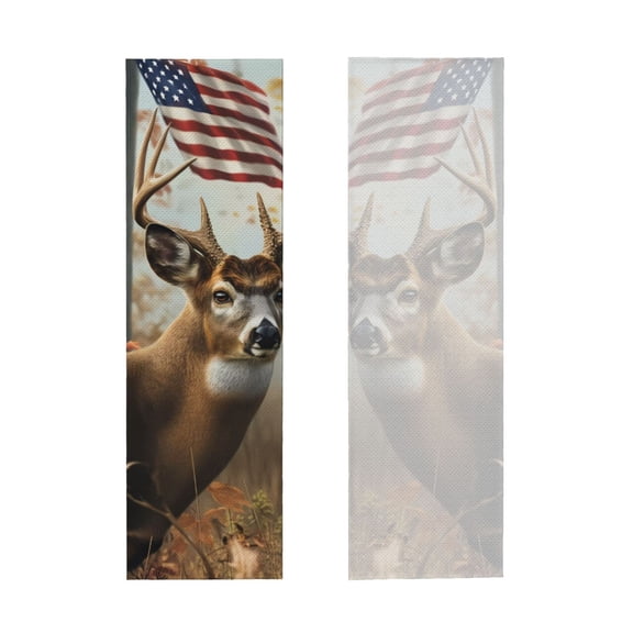 Picia American Wildlife Deer Forest Pattern Cooling Towels (40"x12") Cool Towel, Cold Towel, Microfiber Soft Breathable Chilly Ice Towel