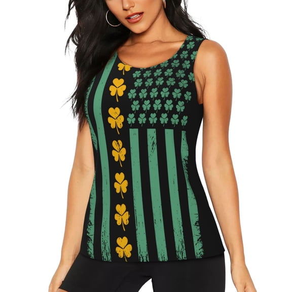 Picia American doctor Pattern Women's Workout Tank Top,Breathable Activewear,Slim Fit Athletic Top,Versatile Workout Moisture-wicking top-Small