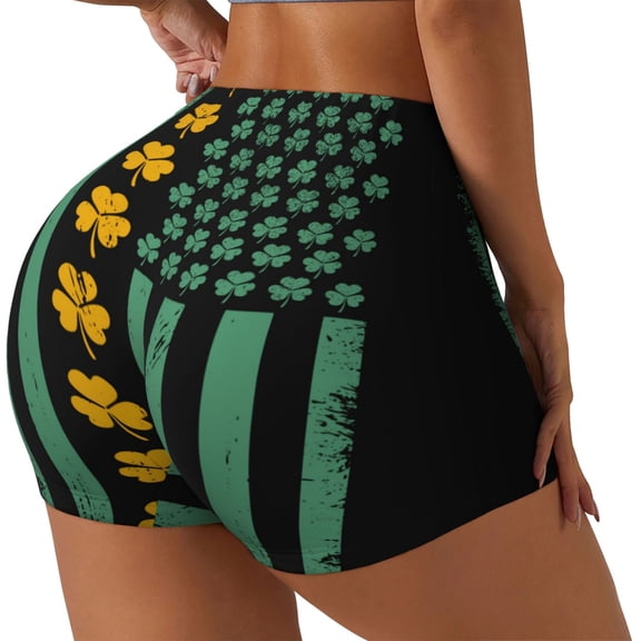 Picia American doctor Printed Workout Shorts for Women Seamless Scrunch Butt Lifting High Waisted Yoga Gym Booty Running Moisture-wicking Short Pants-XX-Large