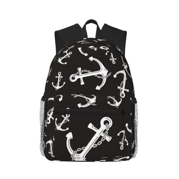 Picia Anchor Large Capacity Backpack Classic Style Backpack Casual Backpack Water-Resistant School Work Travel Outdoor Backpack