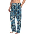 thumbnail image 1 of Picia Anchors Mens Soft Woven Cotton Elastic Waistband Sleep Pajama Pant Lounge Sleep Pant With Pockets And Drawstring-XX-Large, 1 of 9