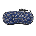 thumbnail image 1 of Picia Anchors and Nautical Print Sunglasses Case, Eyeglasses Case Protector Large Glasses Case, Key Lock Case Protective Glasses Holder Eyeglasses Cases, 1 of 8