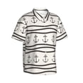 thumbnail image 1 of Picia Anchors and Ropes Gentle Cotton Regular Fit Short Sleeve Casual Hawaiian Shirt for Men-Large, 1 of 9