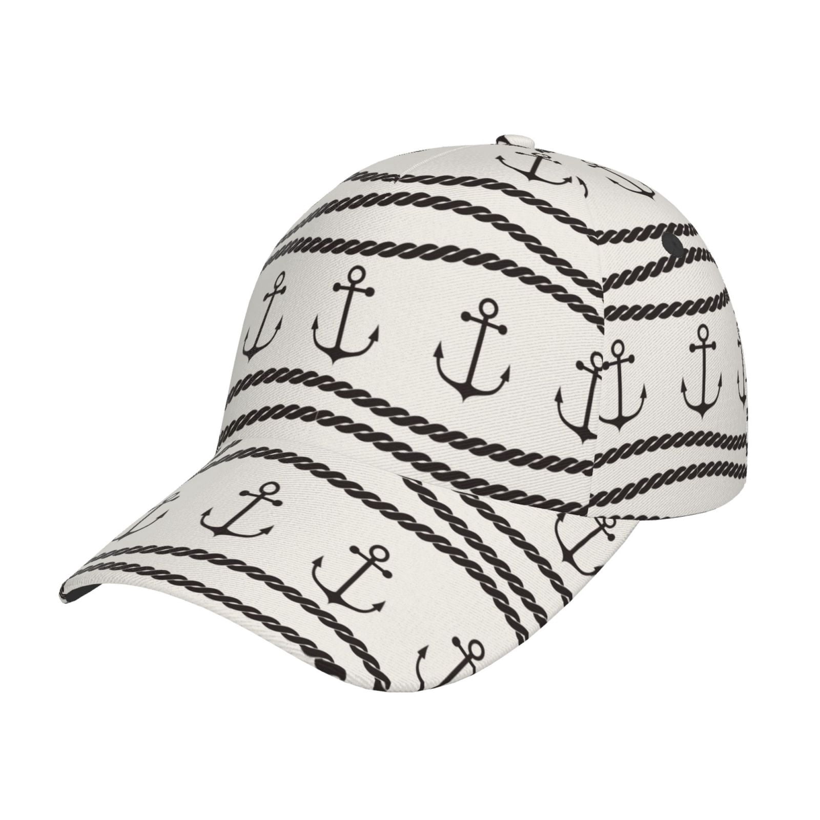 Picia Anchors and Ropes pattern Trucker Low Profile Hat Men Women ...