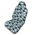 thumbnail image 1 of Picia Angry Shark Print Waterproof Sweating Car Seat Cover for Post Gym Workout, Running, Beach and Hiking, Universal Fit Anti-Slip Bucket Seat Protector, 1 of 5