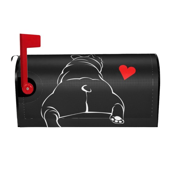 Picia Animal Bulldog Magnetic Mailbox Cover Standard Size-21x18 in