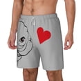 thumbnail image 1 of Picia Animal Bulldog1 pattern Mens Swim Trunks with Compression Liner Stretch Beach Shorts Quick Dry with Zipper Pockets No-Chafing Board Shorts-Small, 1 of 9