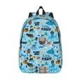 thumbnail image 1 of Picia Animal Pirate Printed Canvas Daypack - Stylish and Durable Vintage Compact Backpack - Class, Work, Travel, or Laptop Bookbag,Organized Compartments-Medium, 1 of 6