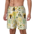 thumbnail image 1 of Picia Animal Tree pattern Mens Swim Trunks with Compression Liner Stretch Beach Shorts Quick Dry with Zipper Pockets No-Chafing Board Shorts-Small, 1 of 9