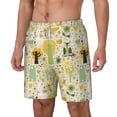 thumbnail image 1 of Picia Animal Tree pattern Mens Swim Trunks with Compression Liner Stretch Beach Shorts Quick Dry with Zipper Pockets No-Chafing Board Shorts-XX-Large, 1 of 9