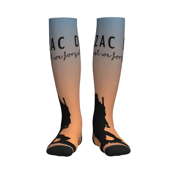 Picia Anzac Day Printed Sports Compression Socks - 15-20mmHg Graduated Compression, High-Performance Soft and Breathable Socks for Men and Women