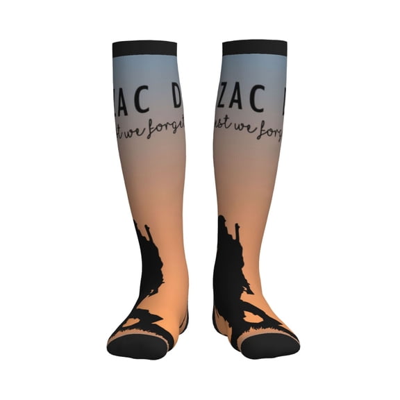 Picia Anzac Day Printed Sports Compression Socks - 15-20mmHg Graduated Compression, High-Performance Soft and Breathable Socks for Men and Women