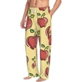 thumbnail image 1 of Picia Apple Mens Soft Woven Cotton Elastic Waistband Sleep Pajama Pant Lounge Sleep Pant With Pockets And Drawstring-X-Large, 1 of 9