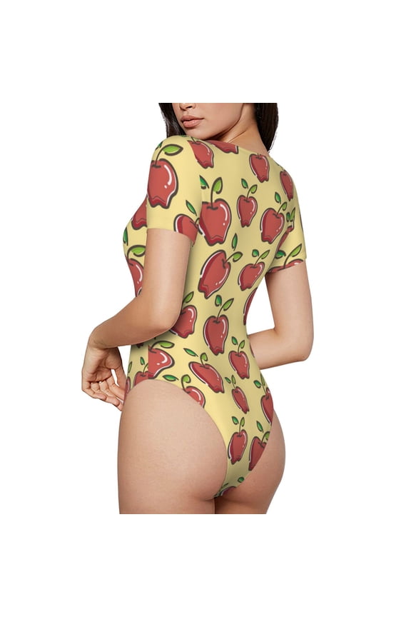 Apple Womens One Piece Swimsuits Modest Tummy Control Bathing Suits Lace Up Slimming Swim Suit-Medium