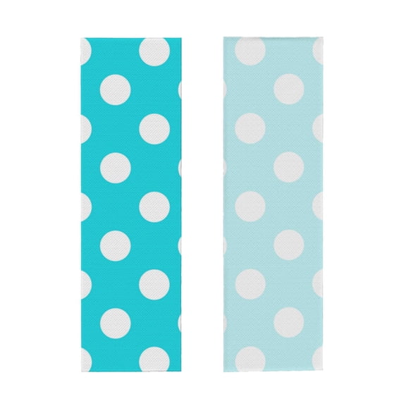 Picia Aqua And White Polka Dot Pattern Cooling Towels (40"x12") Cool Towel, Cold Towel, Microfiber Soft Breathable Chilly Ice Towel