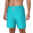 thumbnail image 1 of Picia Aqua pattern Mens Swim Trunks with Compression Liner Stretch Beach Shorts Quick Dry with Zipper Pockets No-Chafing Board Shorts-Small, 1 of 9
