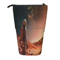 thumbnail image 1 of Picia Astronaut On Mars A Print Telescopic Pencil Case, Telescopic Pen Holder Telescopic Pencil Pouch Bag Stationery Pencil Case Box Storage Organizer Makeup Bag, 1 of 6