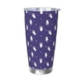 thumbnail image 1 of Picia Astronaut Rabbit Pattern 20 oz Tumbler Stainless Steel Vacuum Insulated Coffee Ice Cup Double Wall Travel Flask Dual Lid Water Bottle, Eco-friendly Car Cup-Without Straw, 1 of 8