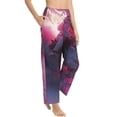 thumbnail image 1 of Picia Astronaut Riding Fiery Horse Womens Soft Woven Cotton Elastic Waistband Sleep Pajama Pant Lounge Sleep Pant With Pockets And Drawstring-Small, 1 of 9