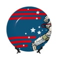 thumbnail image 1 of Picia Astronaut Runs Forward Pattern Bone China Decorative Plate – Wall Decor with Stand and Adhesive, Elegant Ornament for Living Room, Office, or Entryway-6in, 1 of 6