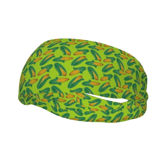 Picia Autumn Corn Print Mens Running Headband,Mens Sweatband Sports Headband for Running,Cycling,Basketball,Yoga,Fitness Workout