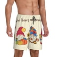 thumbnail image 1 of Picia Autumn Gnomes1 Pajama Shorts for Men, Men's Pajama Bottoms, Sleepwear,Short Pajama Pants-3X-Large, 1 of 9