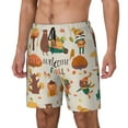 thumbnail image 1 of Picia Autumn In The Forest pattern Mens Swim Trunks with Compression Liner Stretch Beach Shorts Quick Dry with Zipper Pockets No-Chafing Board Shorts-XX-Large, 1 of 9