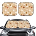 thumbnail image 1 of Picia Autumn and Thanksgiving 2 Piece Car Windshield Sun Shade Foldable | Foldable Sun Shield for Front Window Blocks UV Rays and Keeps Your Vehicle Cool-, 1 of 7